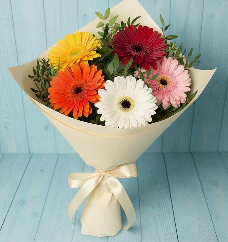 Букет цветов из: Герберы в Алхастах