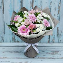 Букет цветов из:  Герберы, Альстромерии и Хризантемы #REPLACE_PRED# Алхастах