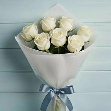 Букет 7 Белых роз Эдлесс Лав #REPLACE_PRED# Алхастах