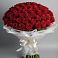 Букет 101 Красная роза Блэк Мэджик в Алхастах