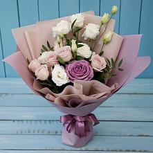 Букет цветов из:  Розы и Лизиантусы в Алхастах