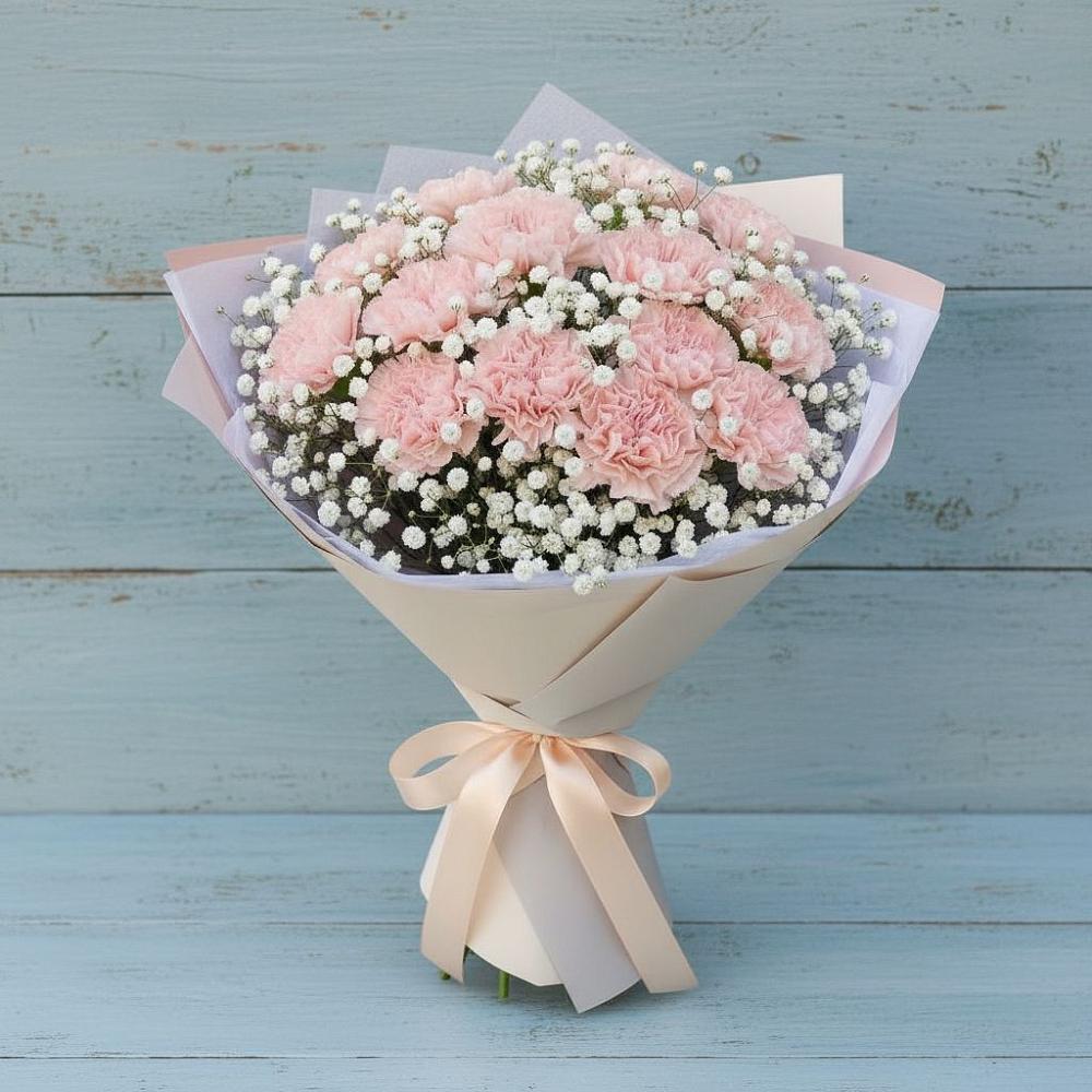 Букет цветов из: Гвоздики в Алхастах