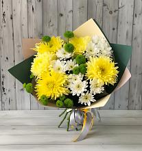 Букет цветов из:  Хризантемы #REPLACE_PRED# Алхастах