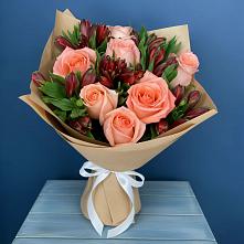 Букет цветов из:  Розы и Альстромерии в Алхастах