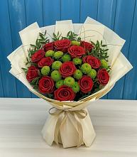 Букет цветов из:  Розы и Хризантемы в Алхастах