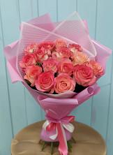 Букет 15 Розовых роз Равель в Алхастах