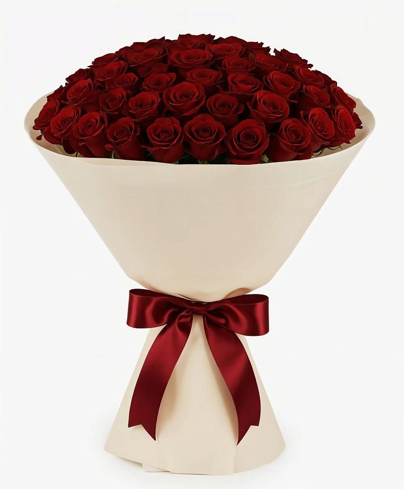 Букет 101 Бордовая роза Блэк Бакарра в Алхастах